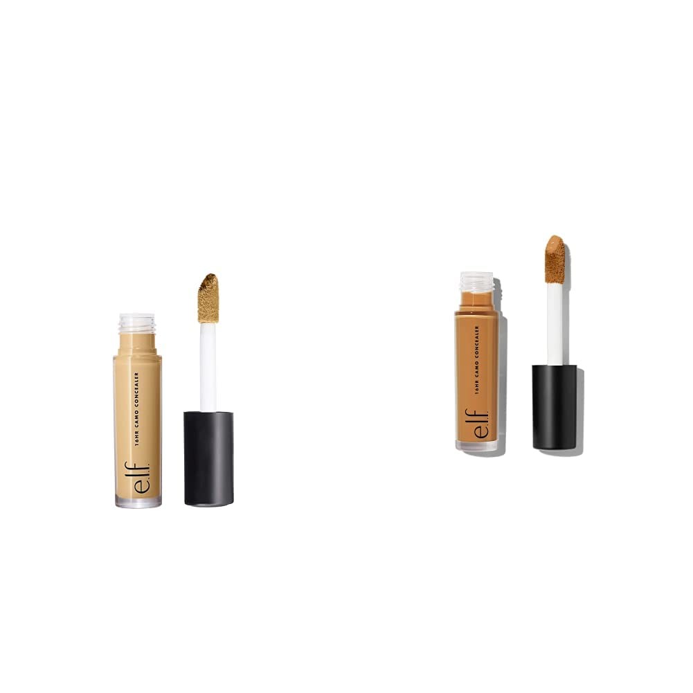 e.l.f. 16HR Camo Concealer, Full Coverage 0, Tan Sand & Deep Chestnut Bundle 