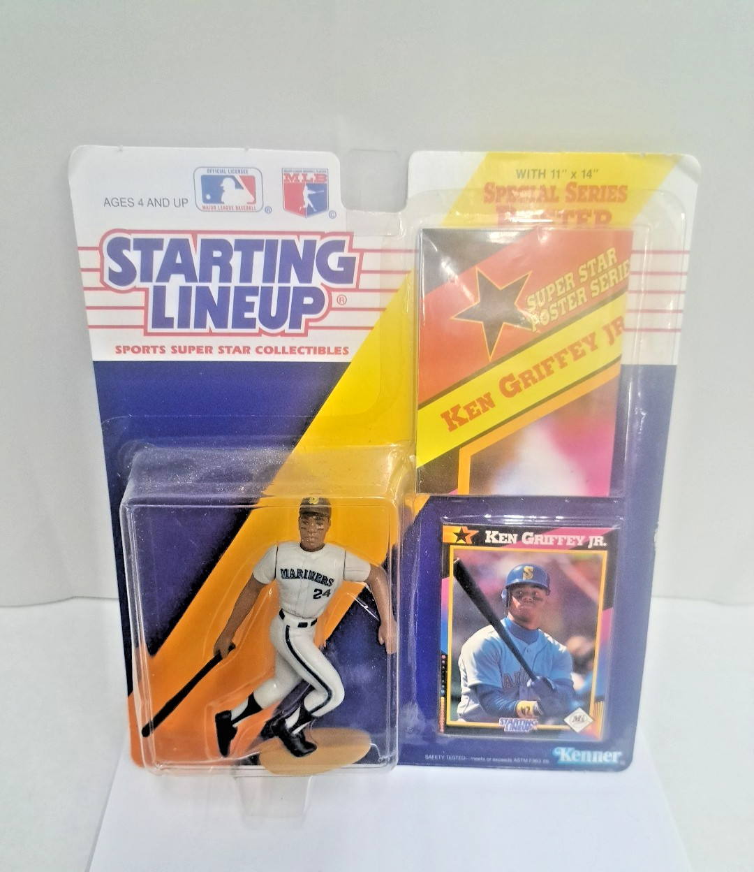 Ken Griffey Jr. Starting Lineup Action Figure Super Star Poster Series (1992)