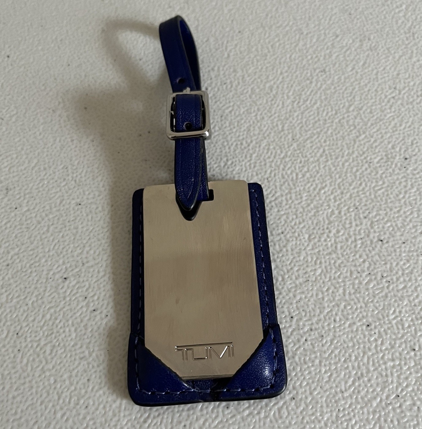 Tumi Luggage Tag cobalt blue Silver