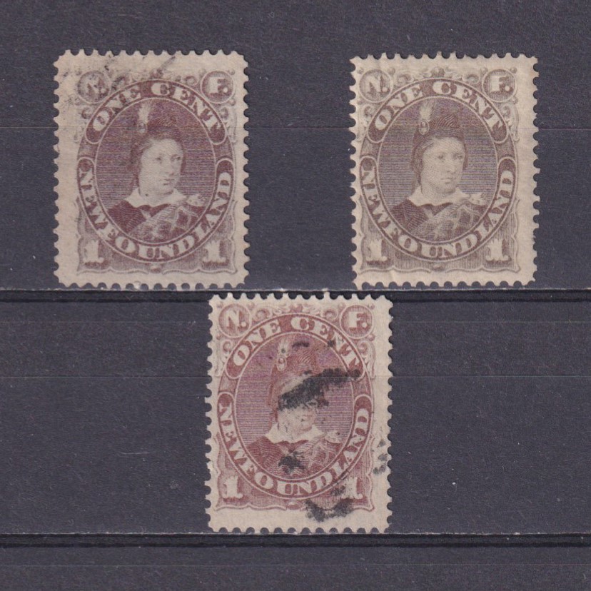 NEWFOUNDLAND CANADA 1880, SG# 44, CV £87, shades, Prince of Wales, MH/Used