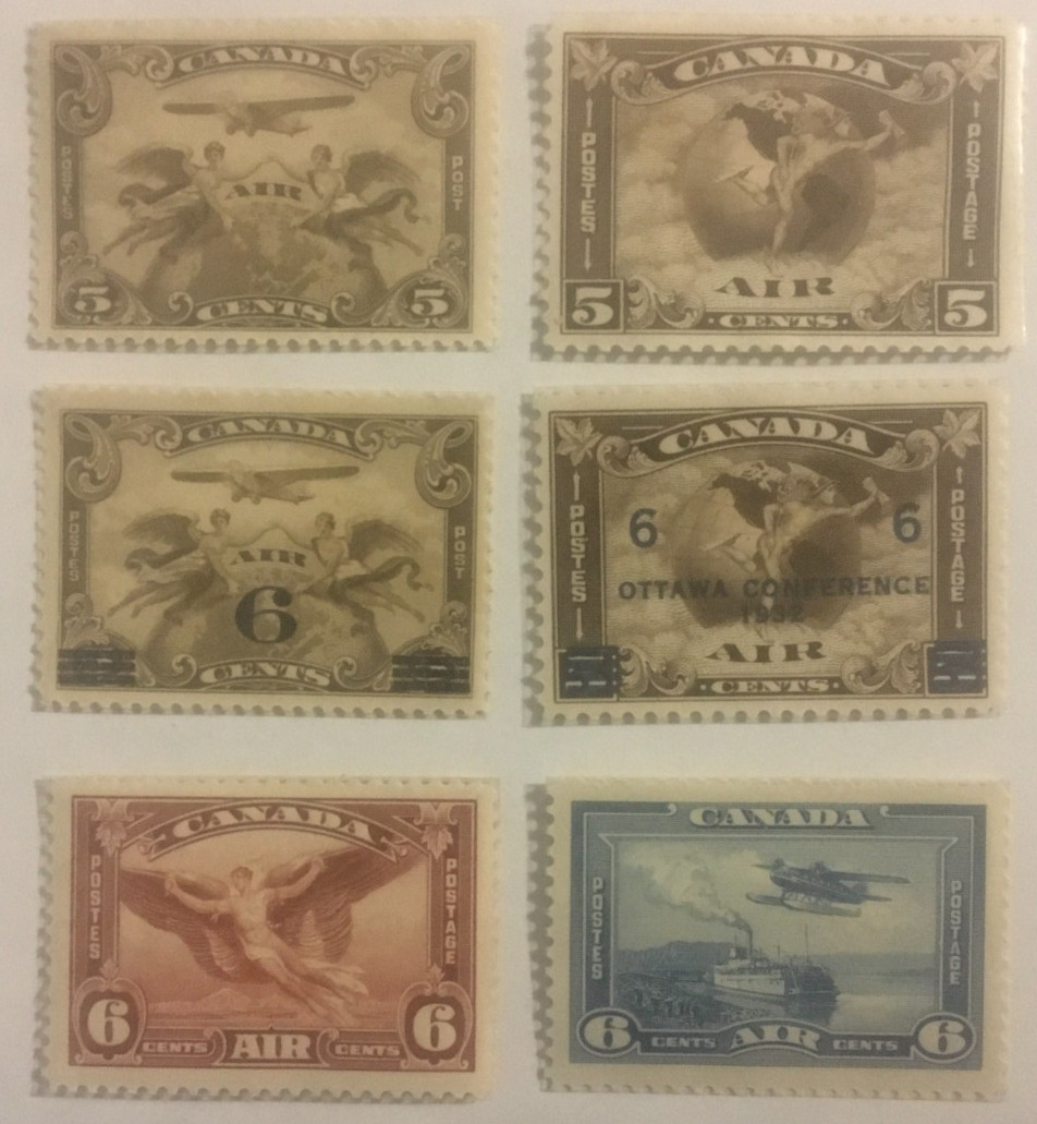 Canada Stamps ,1928-1938 , Air Mail Issues , MNH , 121225