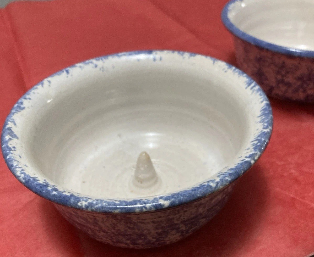 Spongeware Blue Bundt 5 in Baking Dishes- Set of 2