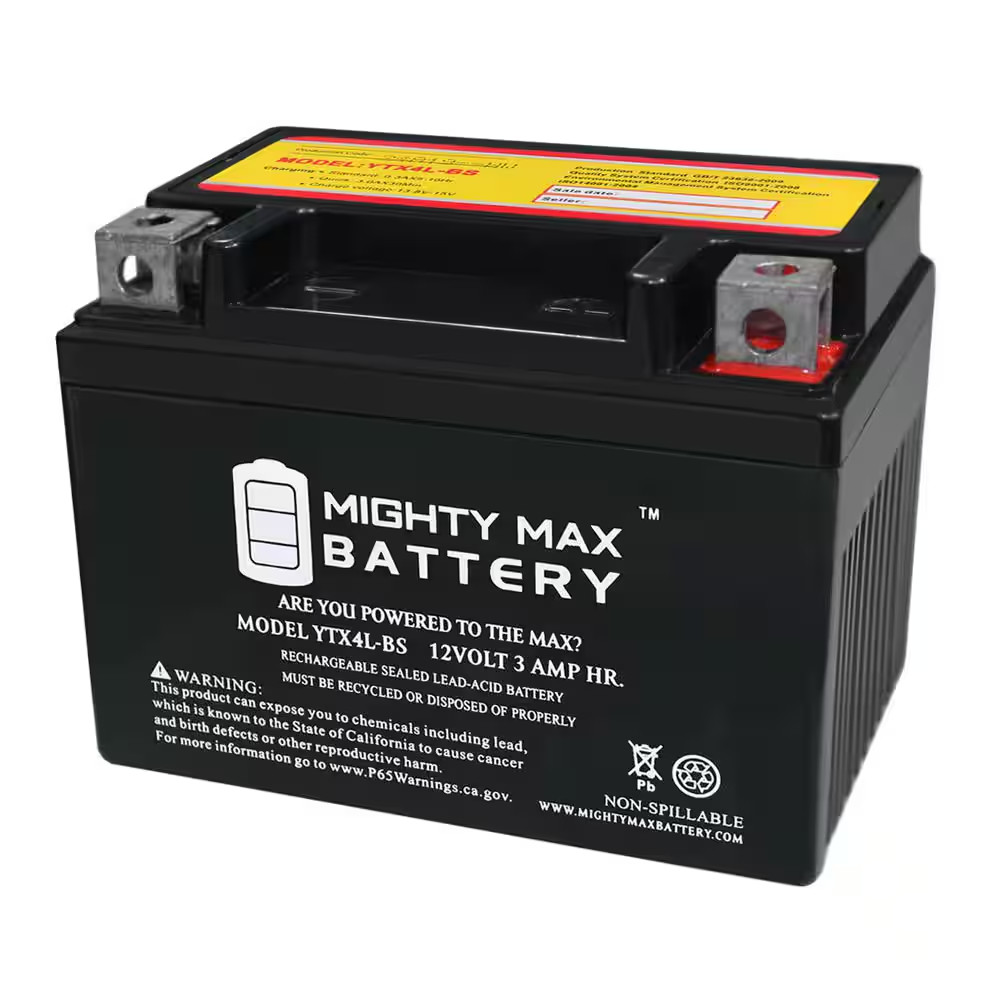 YTX4L-BS SLA Battery for 12VX4L Kids Motorcycle ATV Quad Scooter