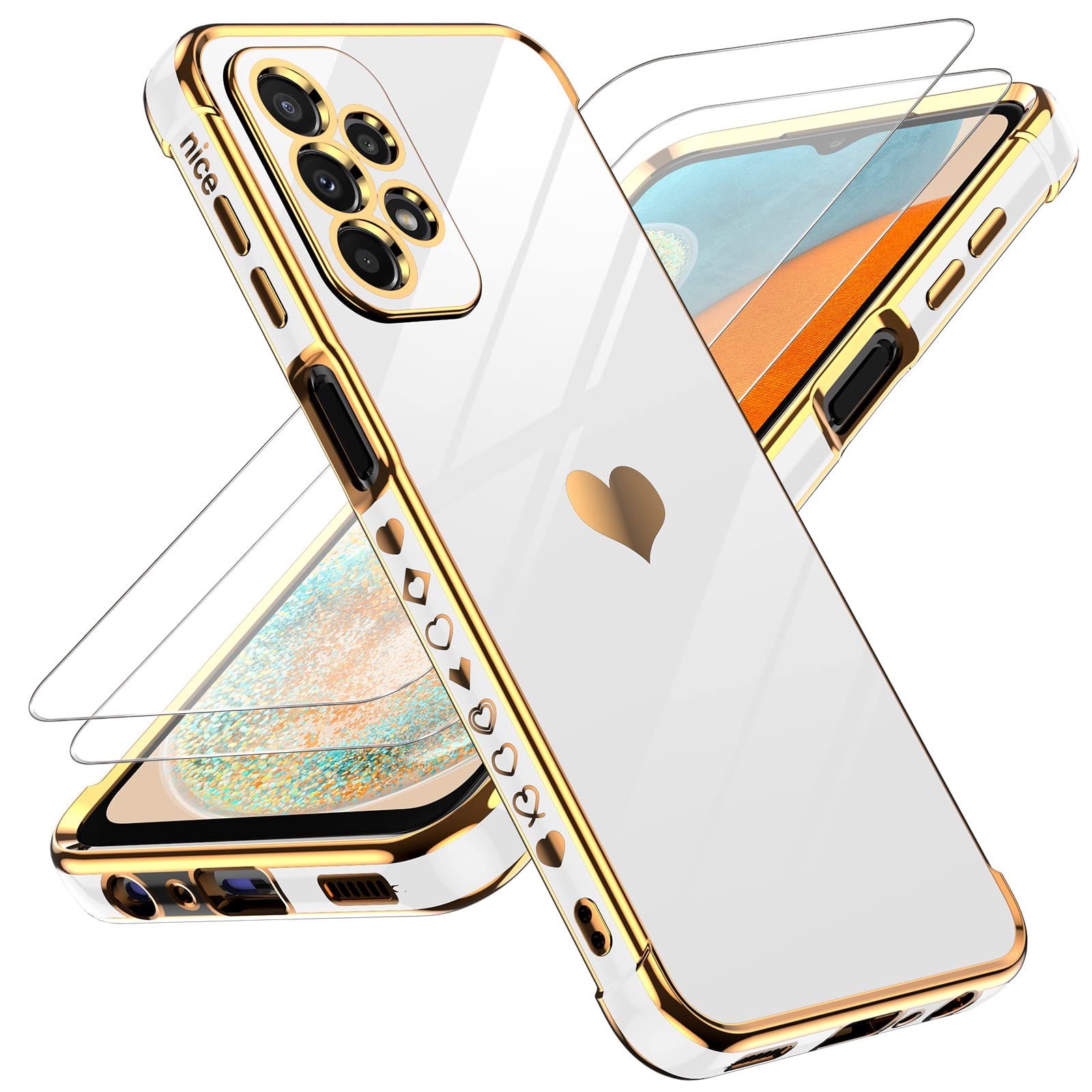 Galaxy A23 5G Case Samsung Galaxy A23 5G Case with Screen Protector [2 Pcs] Full