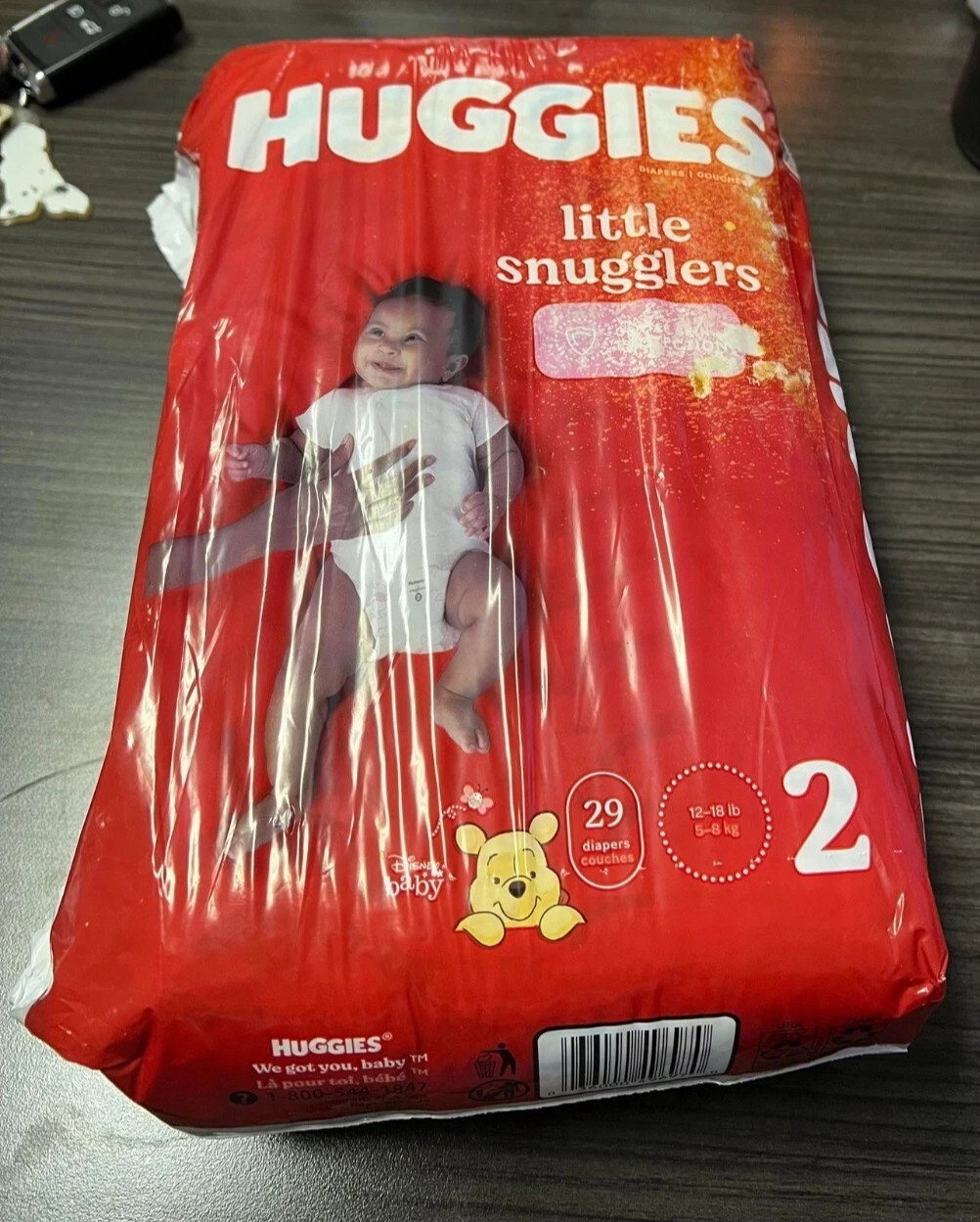 Huggies diapers size 2 - pack of 29