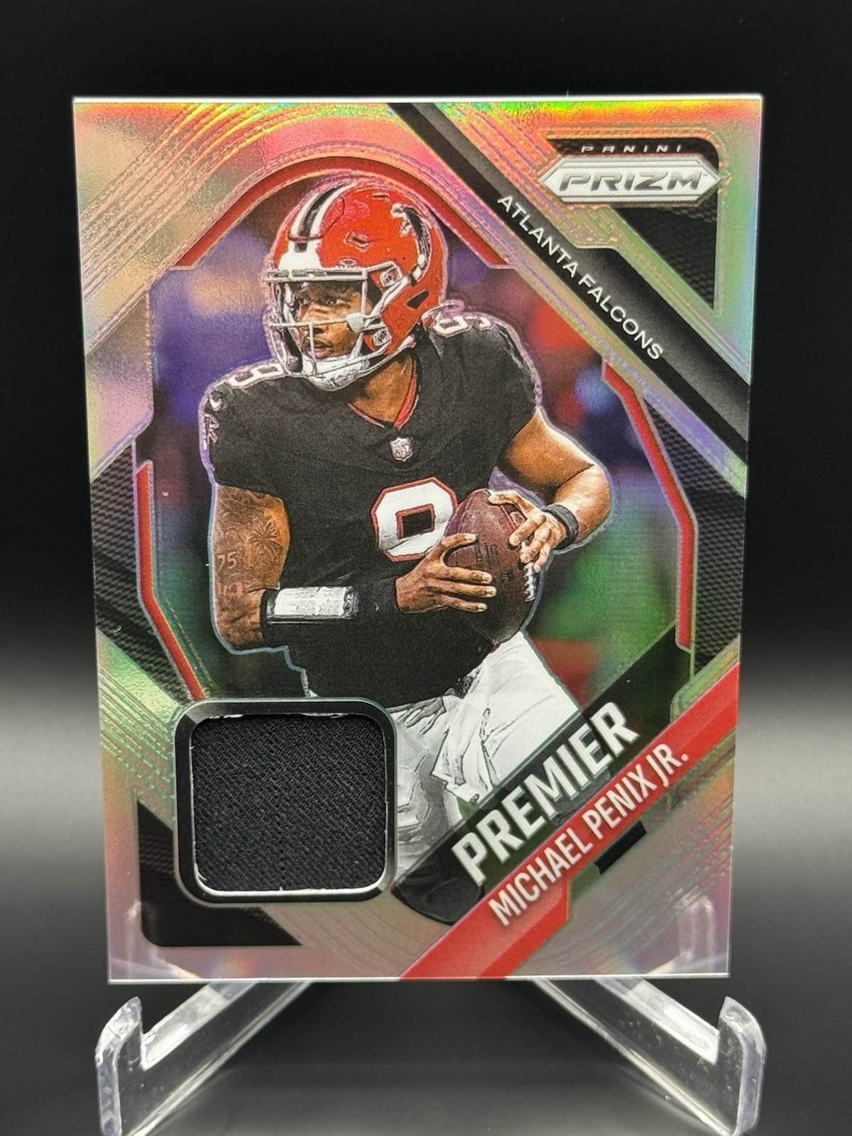 2025 Panini Prizm Michael Penix Jr. Premier Silver Jersey Patch #PJY-MPX