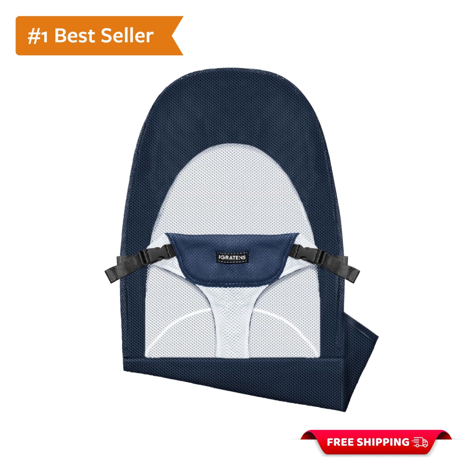 Skin-Friendly Bouncer Seat Cover for Baby Bjorn - Washable, Ventilated Mesh
