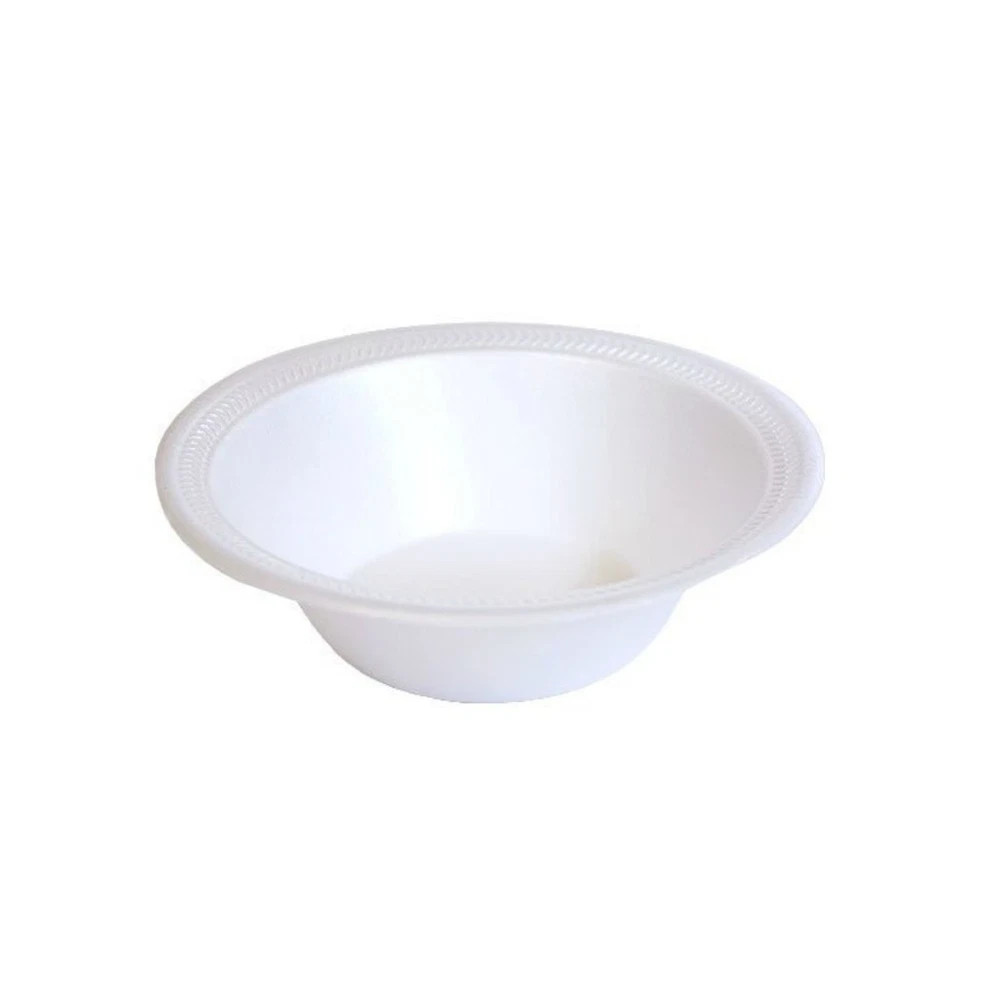 White 12 oz. Plastic Bowls - 100 Count(styles may vary)