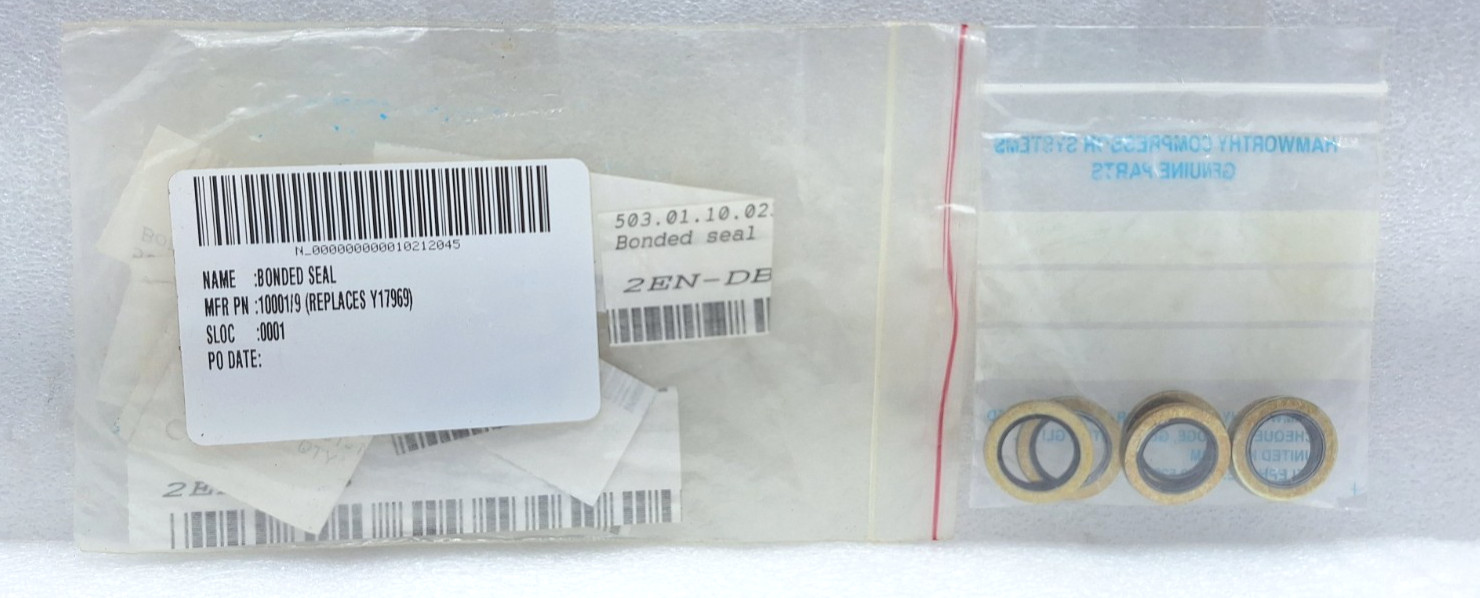 1001/9 (REPLACES Y17969) BONDED SEAL LOT OF 7 PCS NEW FAST SHIPPING