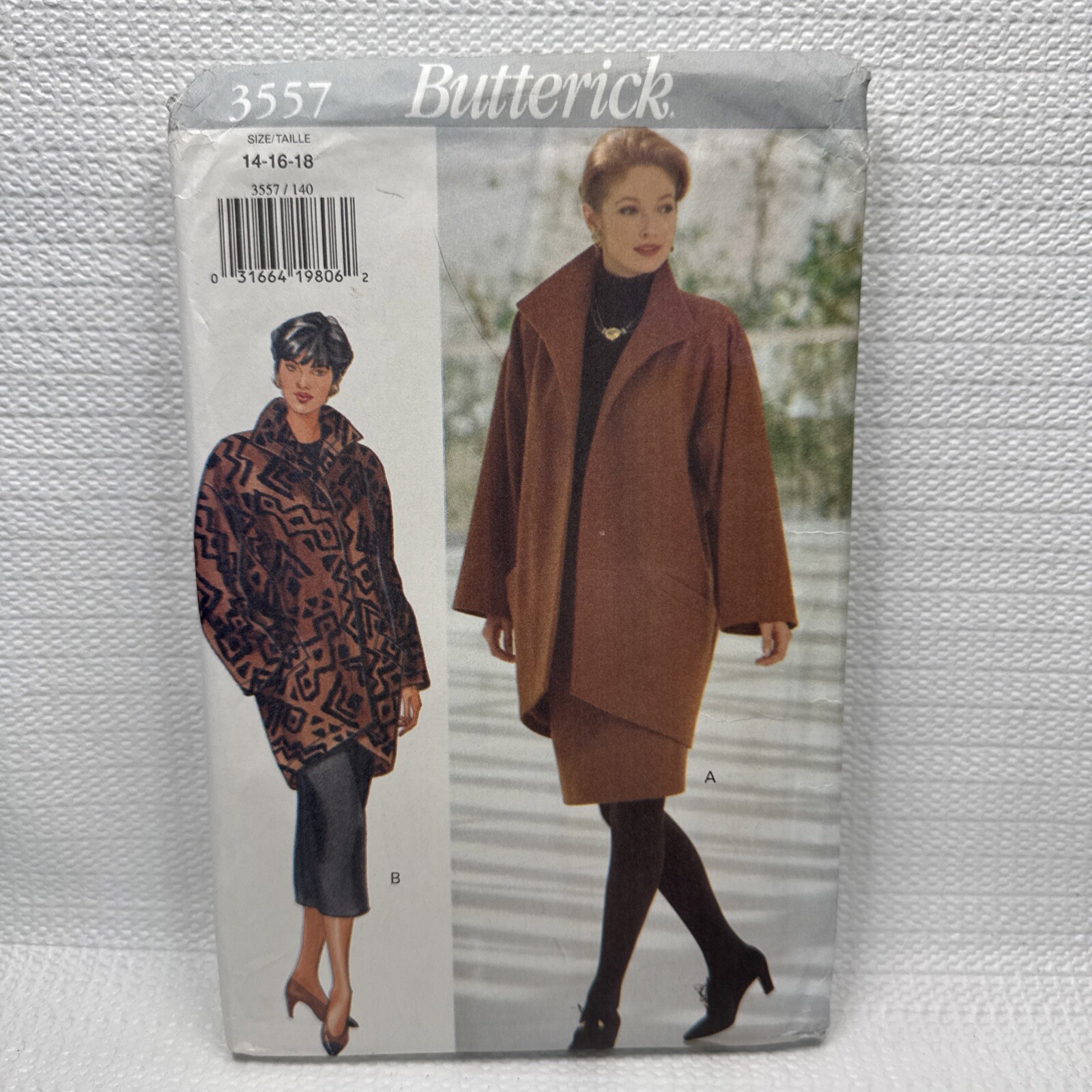 Butterick 3557 Misses Jacket Skirt Pattern 14-18 *Uncut*