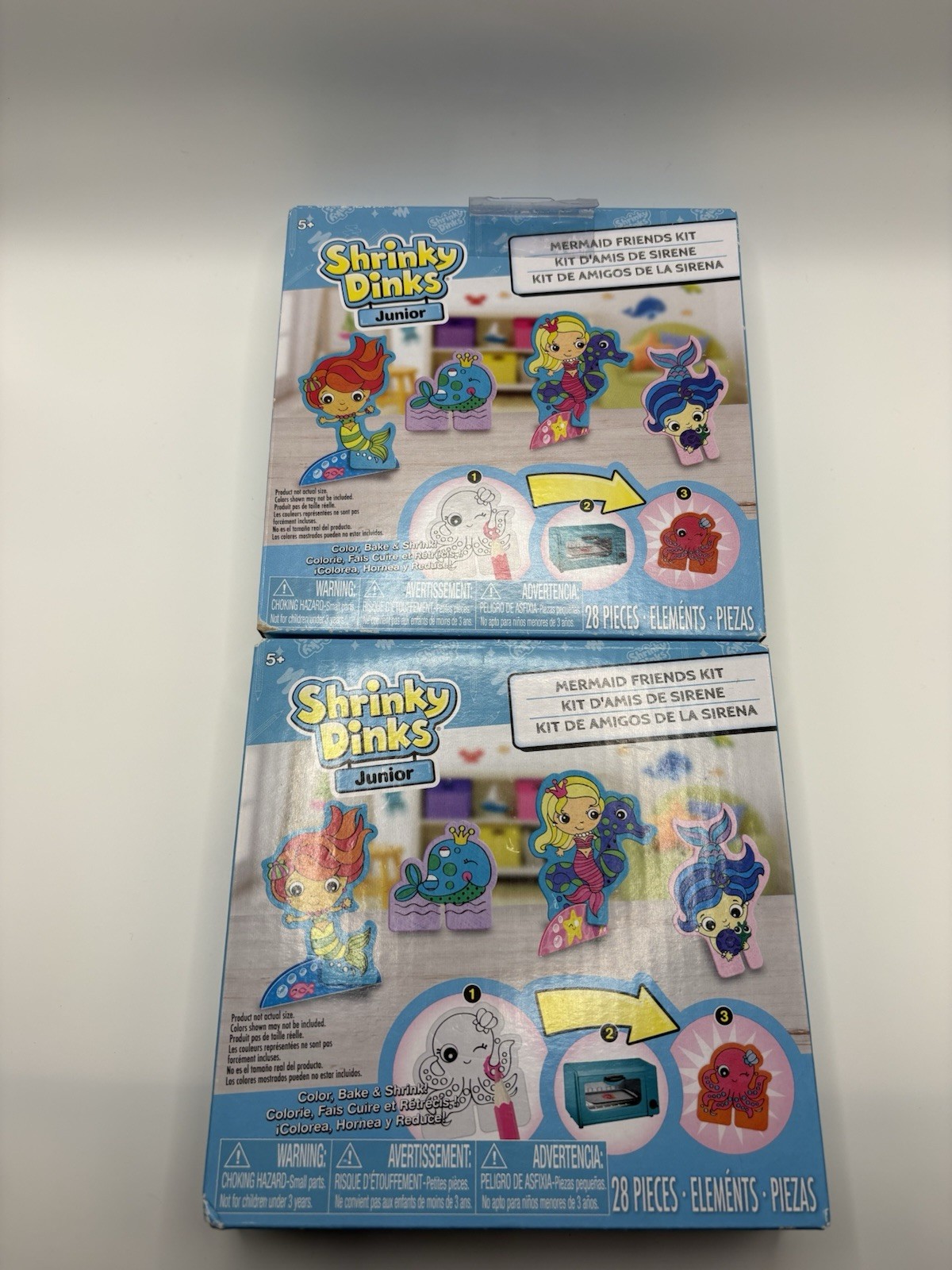 New Set Of 2 Shrinky Dinks Junior Mermaid Friends Kit