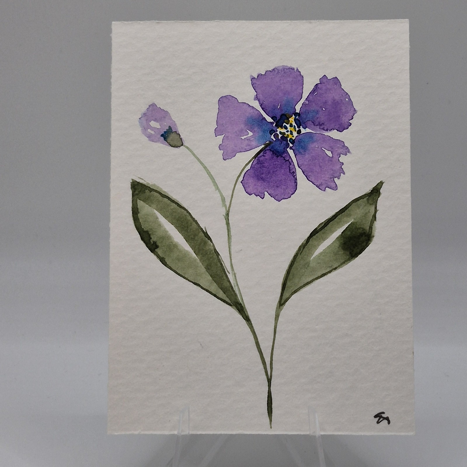 ACEO Original, Watercolor Mini Painting, 3.5in by 2.5in Art