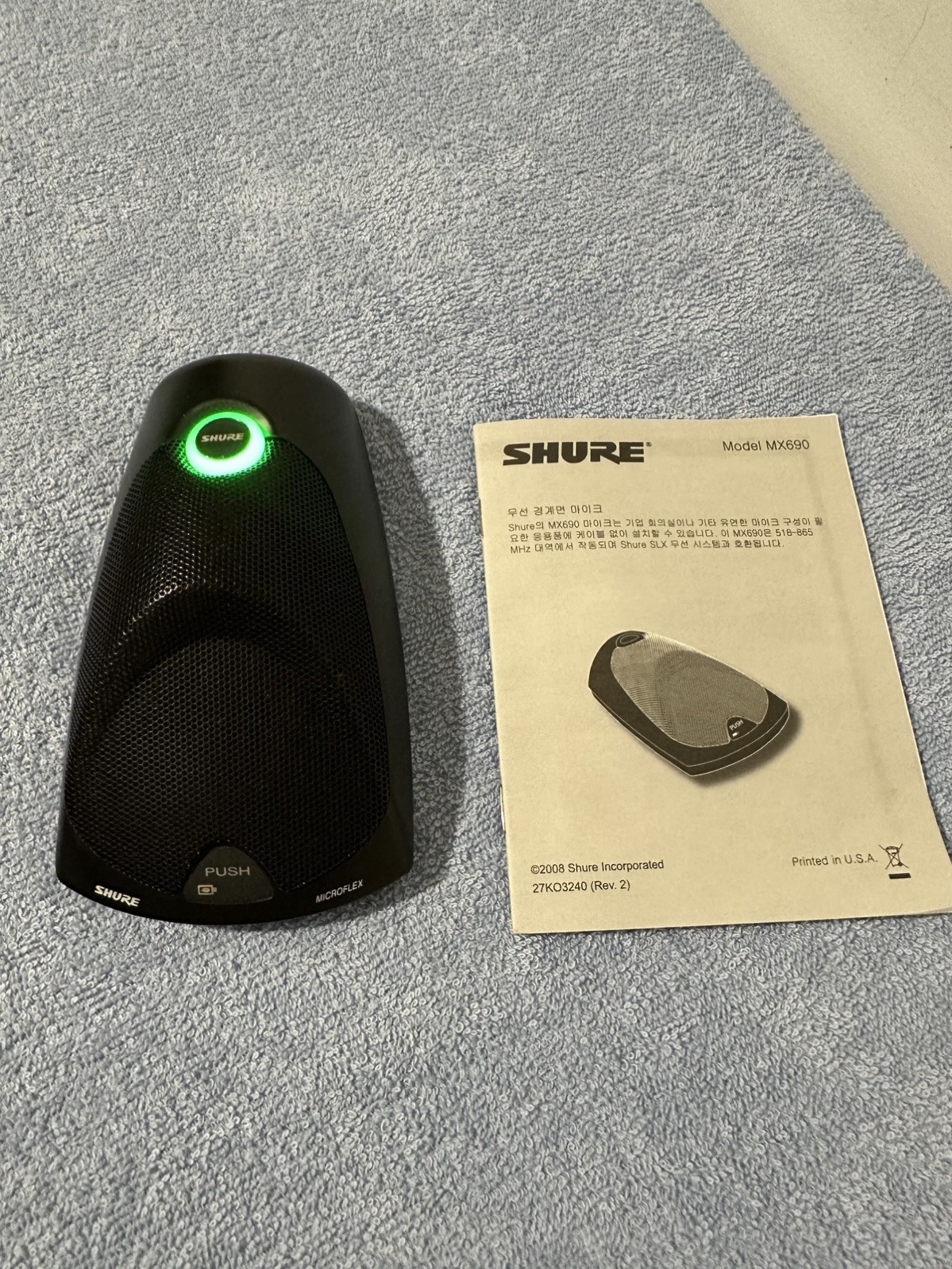 Shure Wireless Mic Mx690 L4 638-662 Mhz