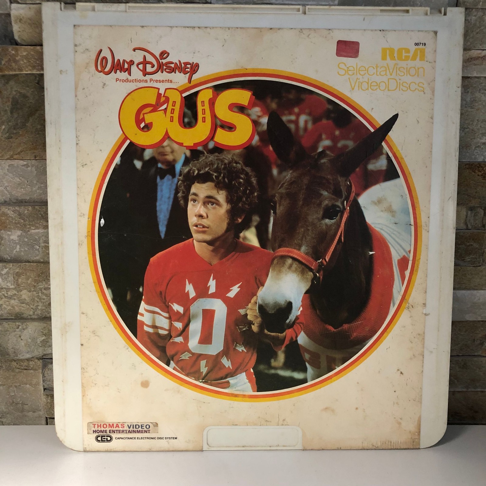 Walt Disney Gus RCA SelectaVision CED VideoDisc Family Movie Collectible Vintage