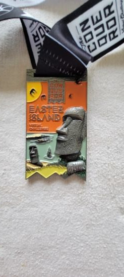 CONQUEROR CHALLENGE MEDAL -  EASTER ISLAND - VERY NICE !!
