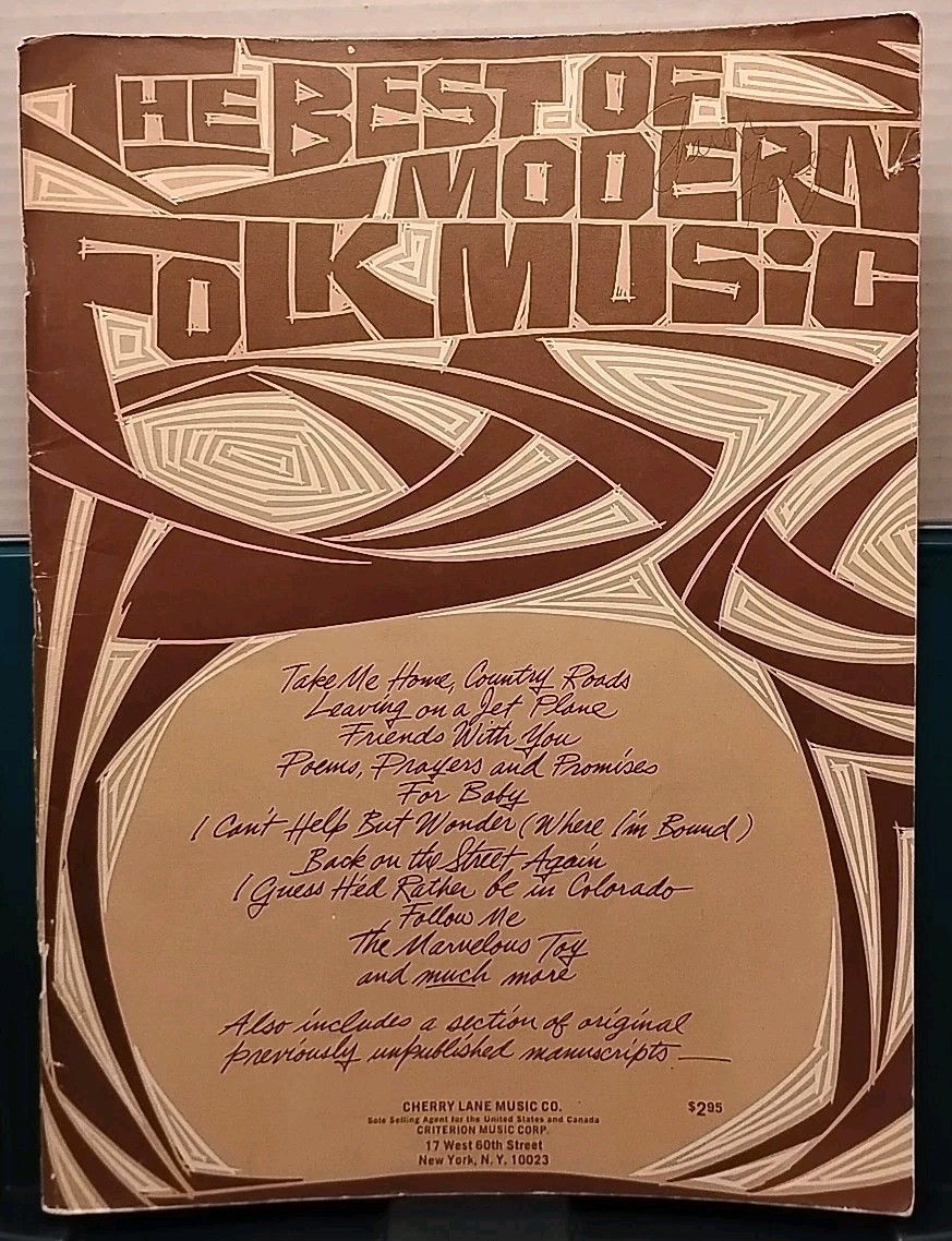 The Best of Modern Folk Music - 1972 - Vintage Cherry Lane Music Co. Song Book