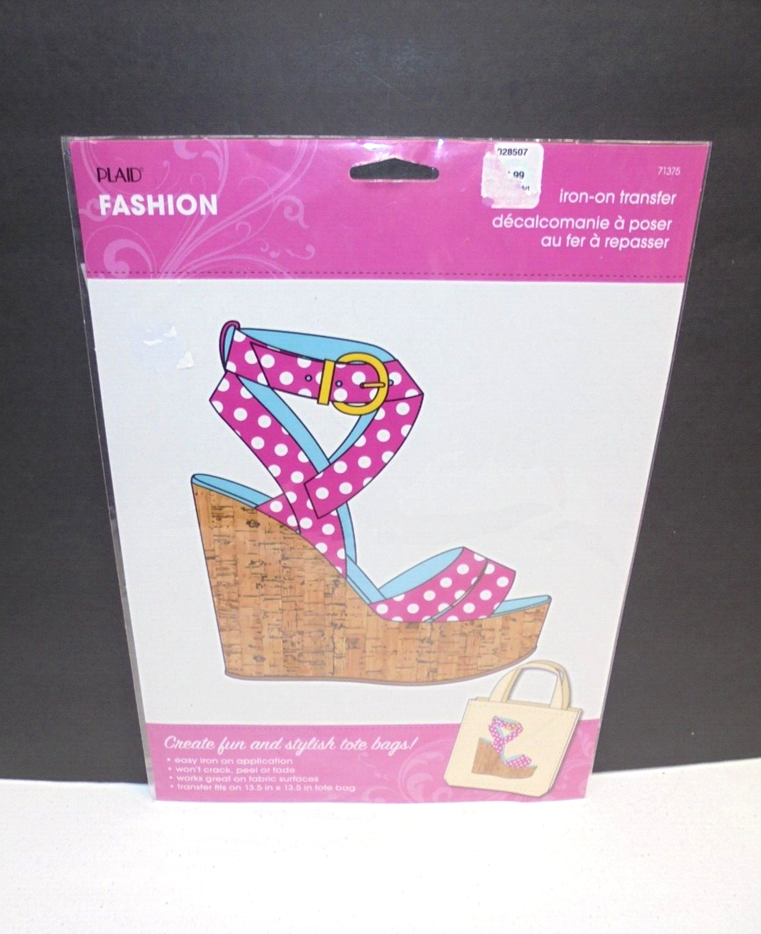 Plaid Brand Large Iron On Transfer High Heel Shoe Crafts