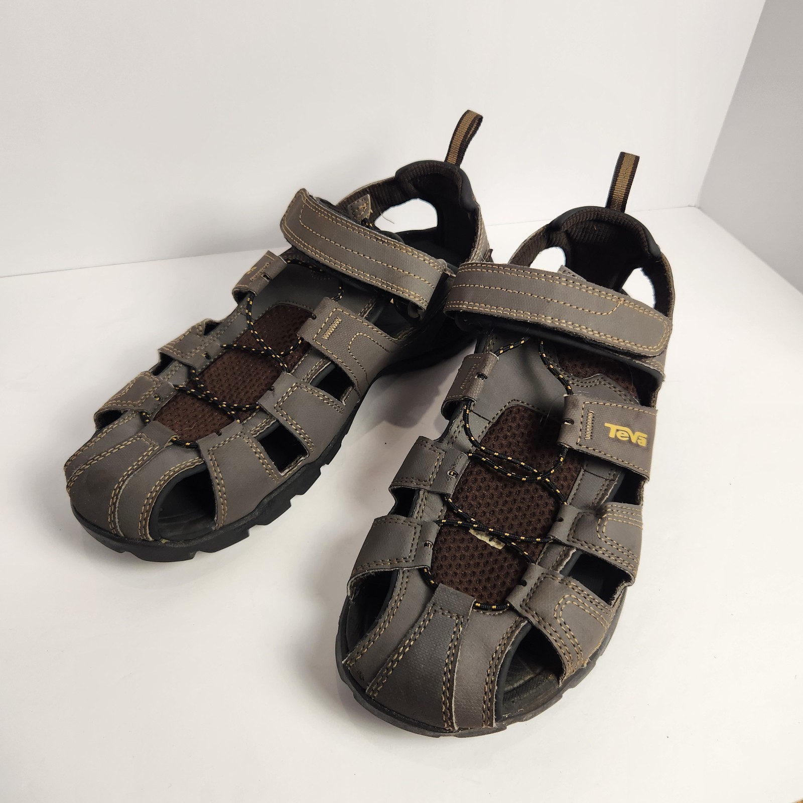 Teva Men's Forebay Sport Shocpad Waterproof Sandals Dark Gray Size 10