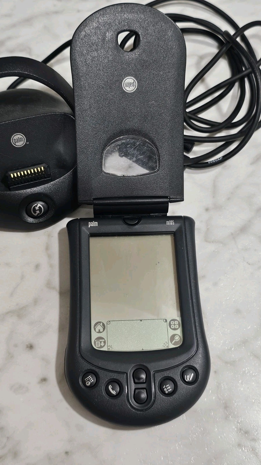 Palm Pilot m105 PDA w Stylus Charger Box and Instructions Personal Organizer