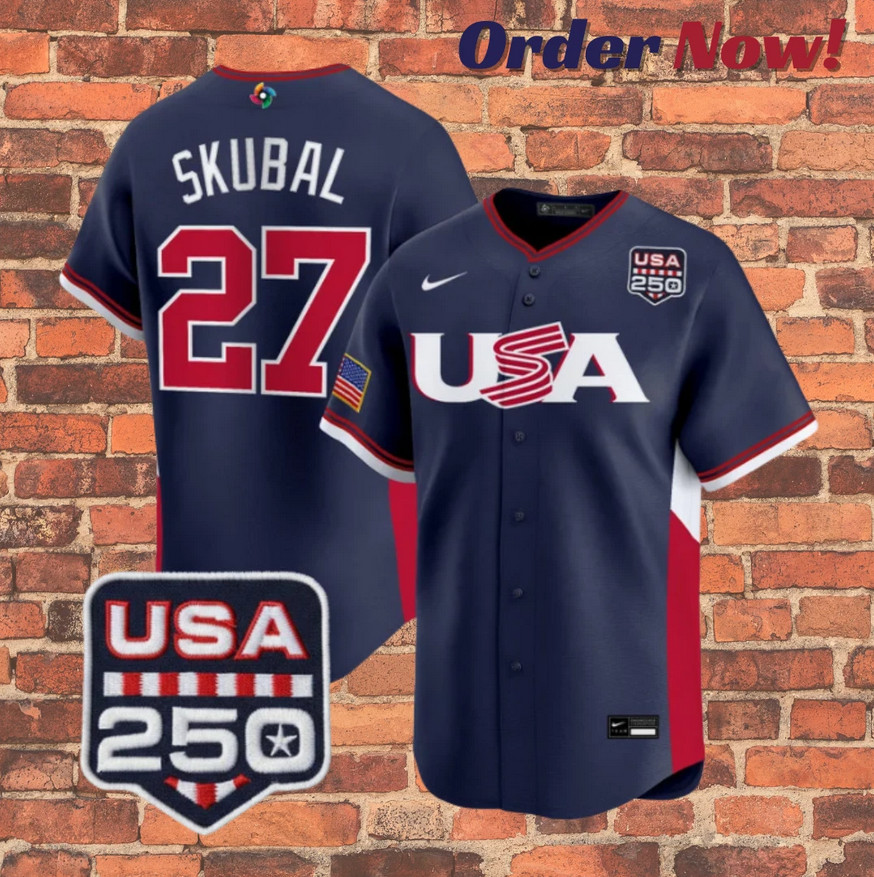 Tarik Skubal #27 Team USA Navy 2026 World Baseball Stitched Jersey All sizes