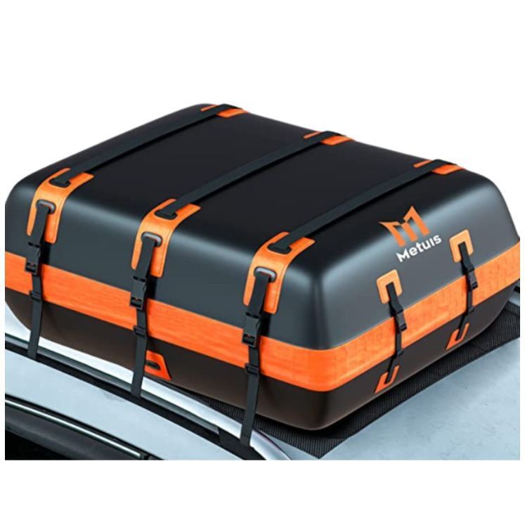 Metuis Rooftop Cargo Carrier Bag Waterproof PVC Universal Straps Carrying Pouch