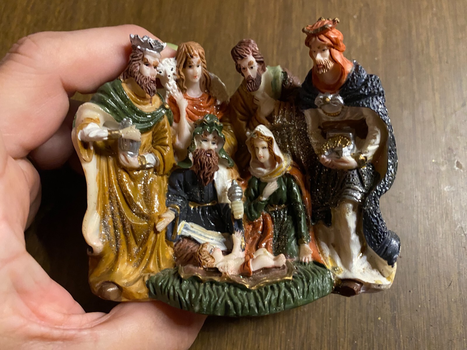 Resin Nativity Christmas Figurine 4"