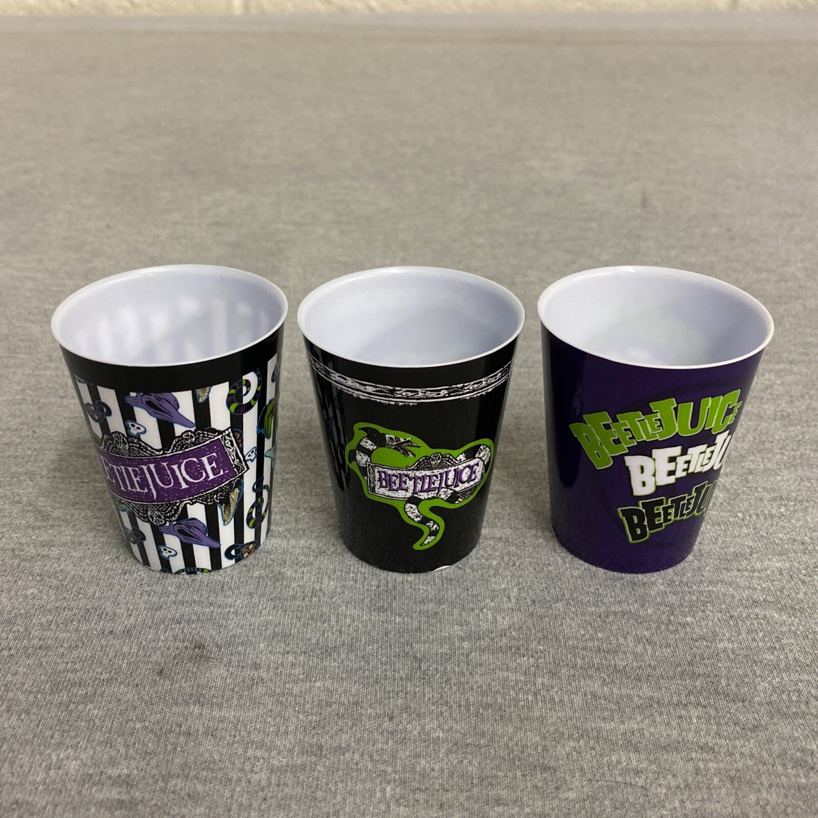 Beetlejuice Halloween Plastic Shot Glasses (3 Pack)