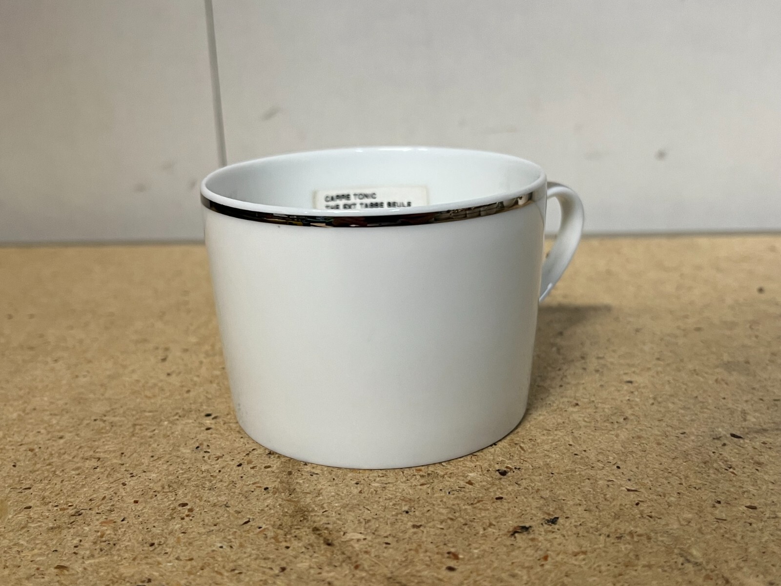 Bernardaud Carre Tonic Limoges France Tea Coffee Cup White Bone China