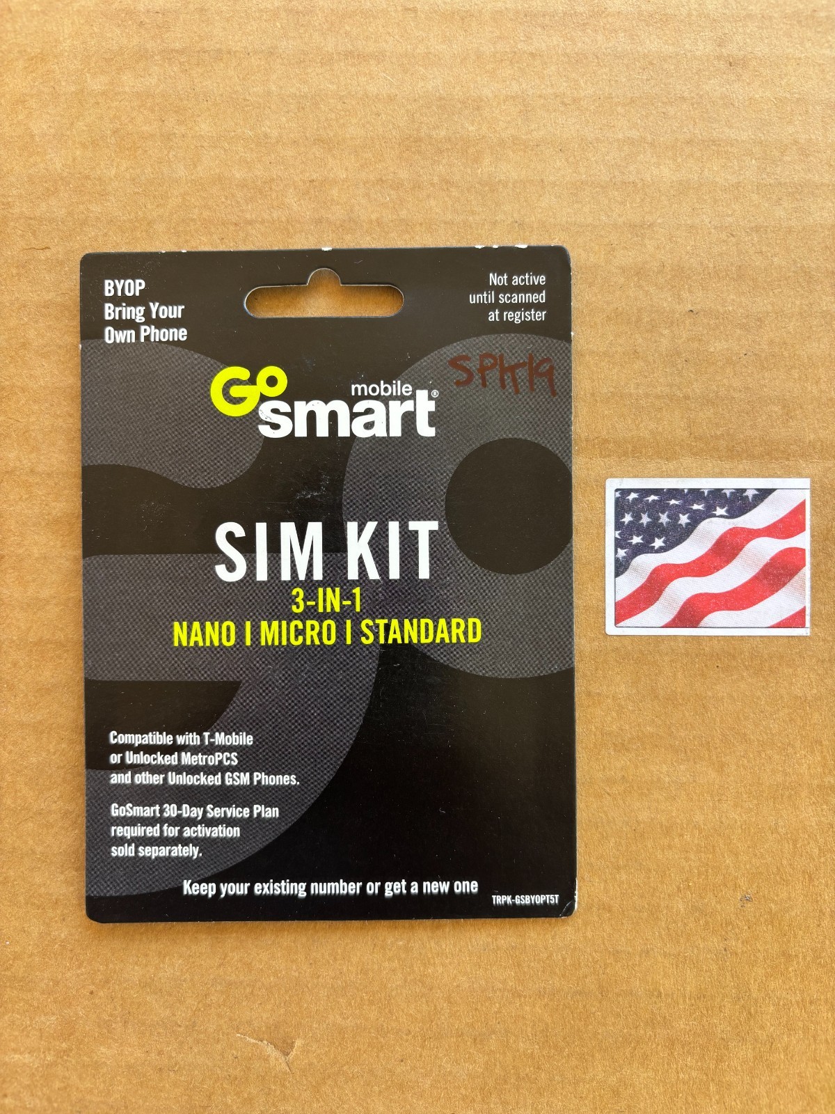 5 sims-go smart sim, Nano, Micro, or Standard size (New)