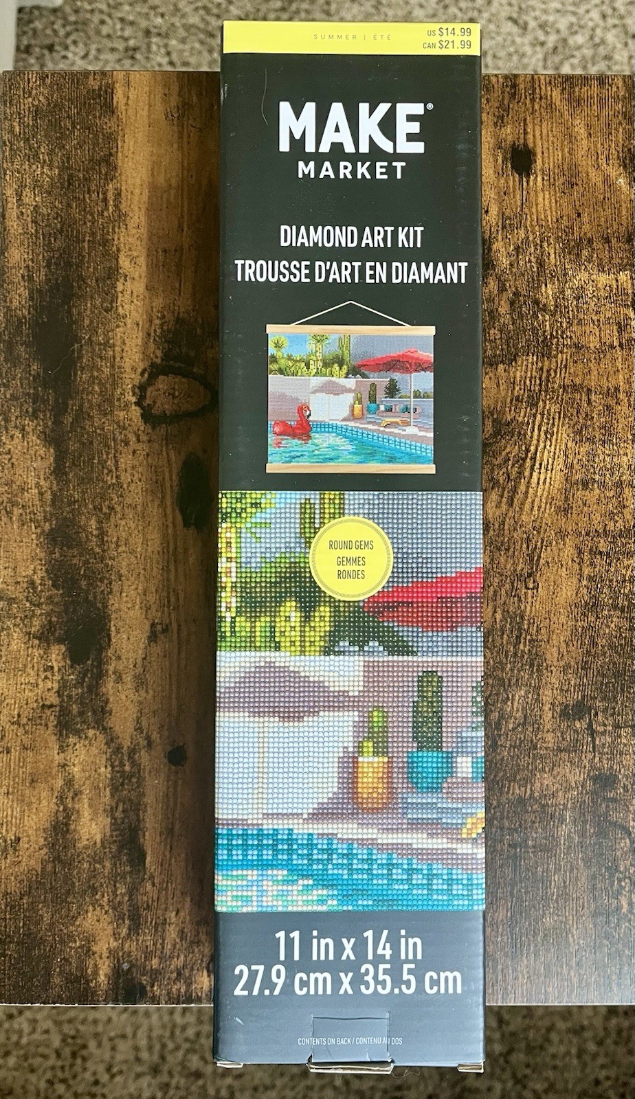 Make Market Diamond Art Kit, Poolside, 11in x 14in