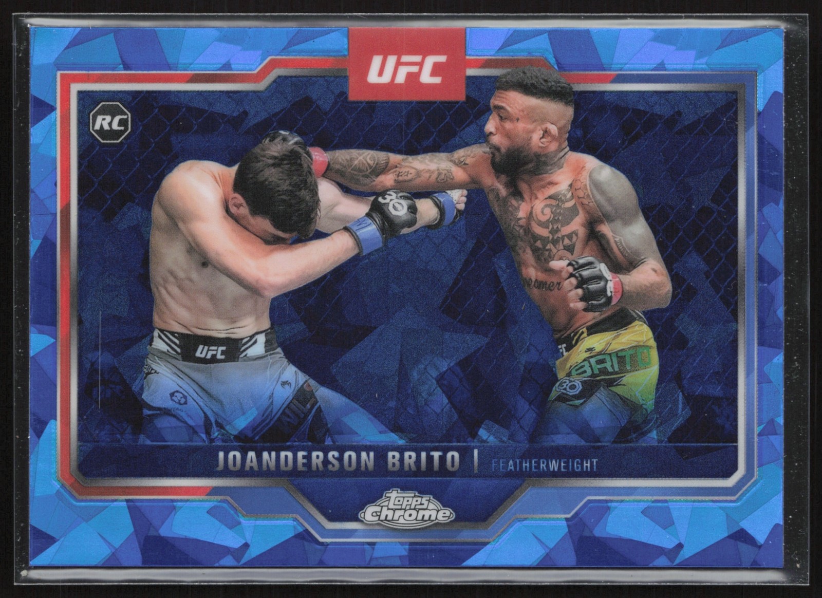2025 Topps UFC Chrome Sapphire Joanderson Brito #176 RC