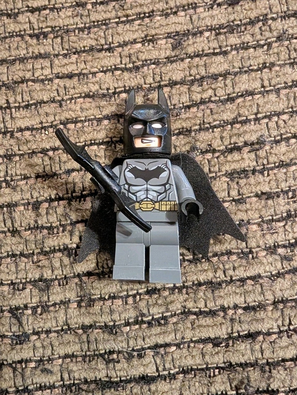 BATMAN LEGO Minifigure DC Superheroes Two Faces with Cape and Batarang