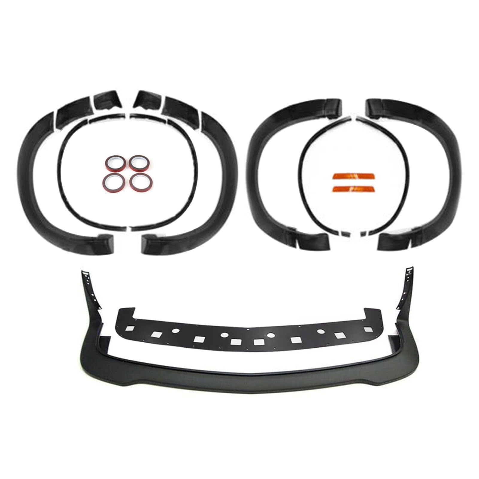 Fender Flare Kit Widebody Conversion with Bumper Lip Lower Splitter Spoiler