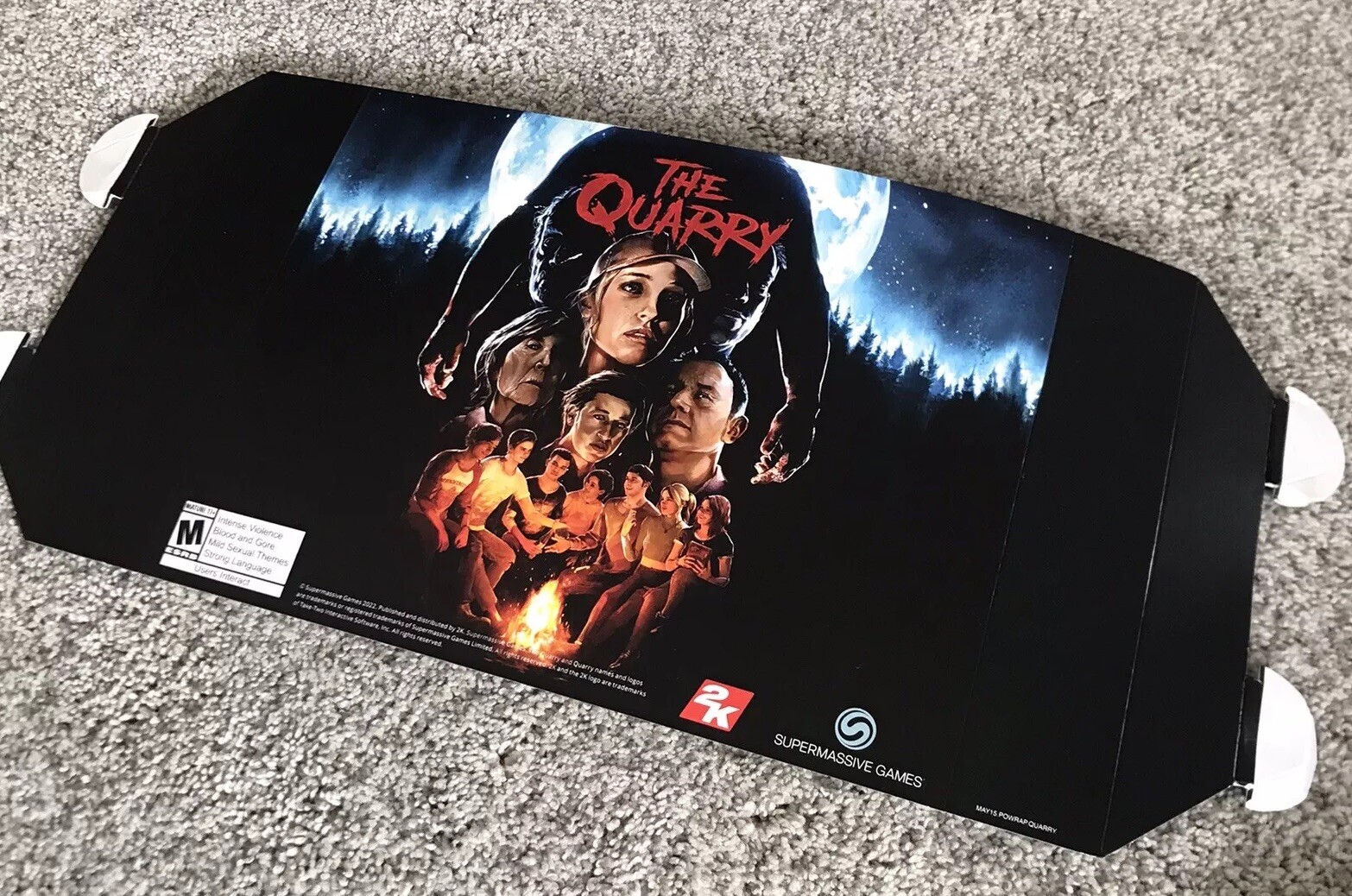 the quarry video game Original gamestop promo mini poster 17 x 9” display