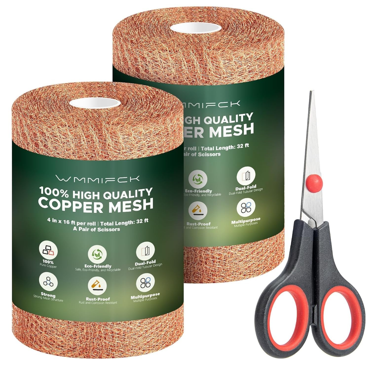 3rd Gen Copper Mesh Rodent Control Kit, 100% Pure Copper Wool for Slugs Snail...