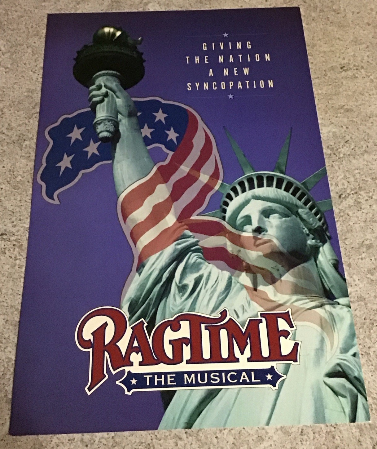 RAGTIME Broadway MUSICAL WINDOW CARD Poster Original 14x22