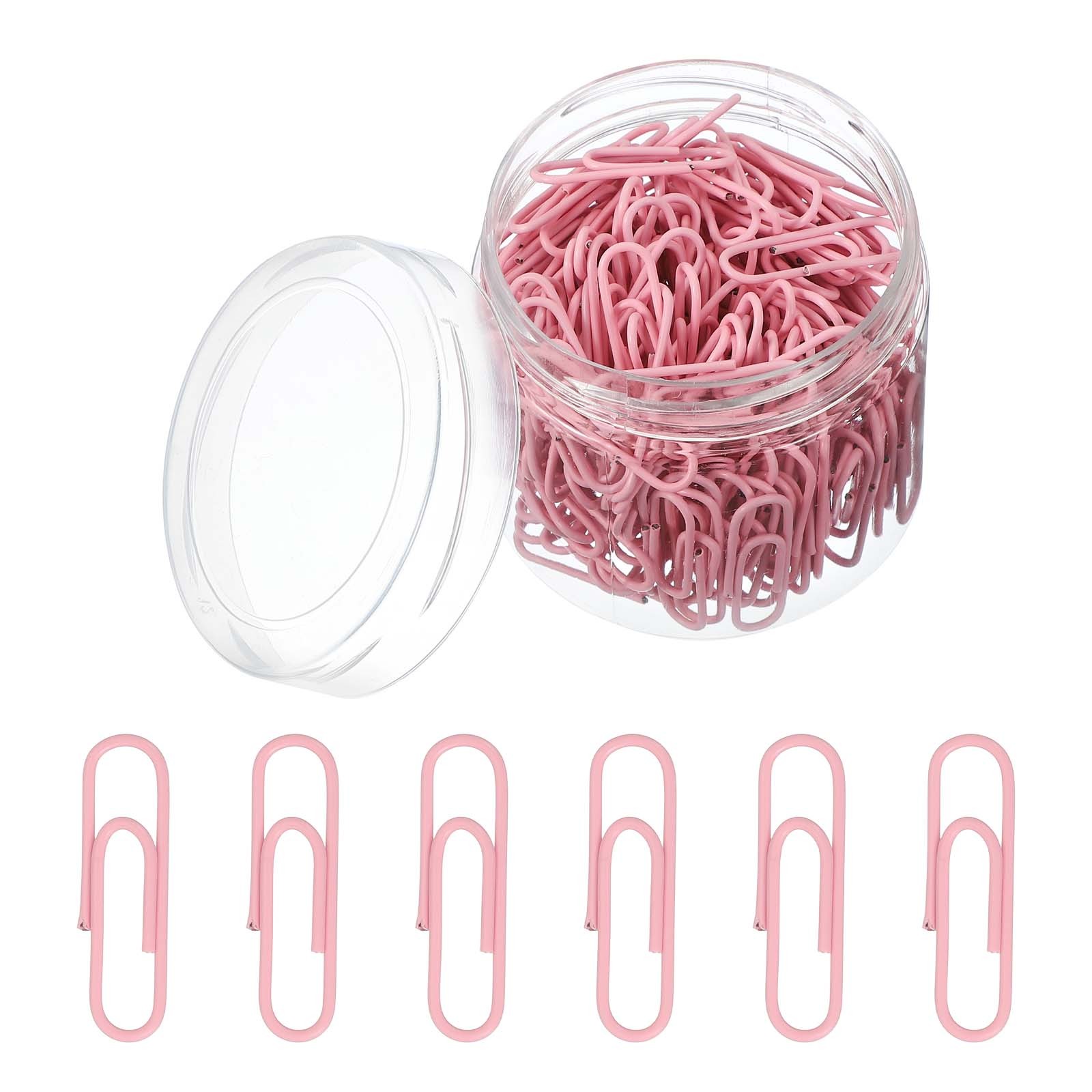 200 Pieces Of Staples, 28mm Large Anti-Rust Staples, Pink