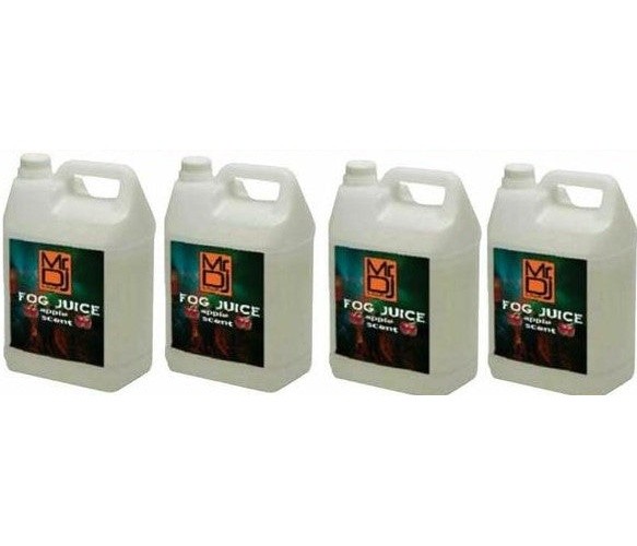 4 MR DJ Fog Juice Fluid Strawberry Scent Gallons of Fog/Smoke/Haze Machine