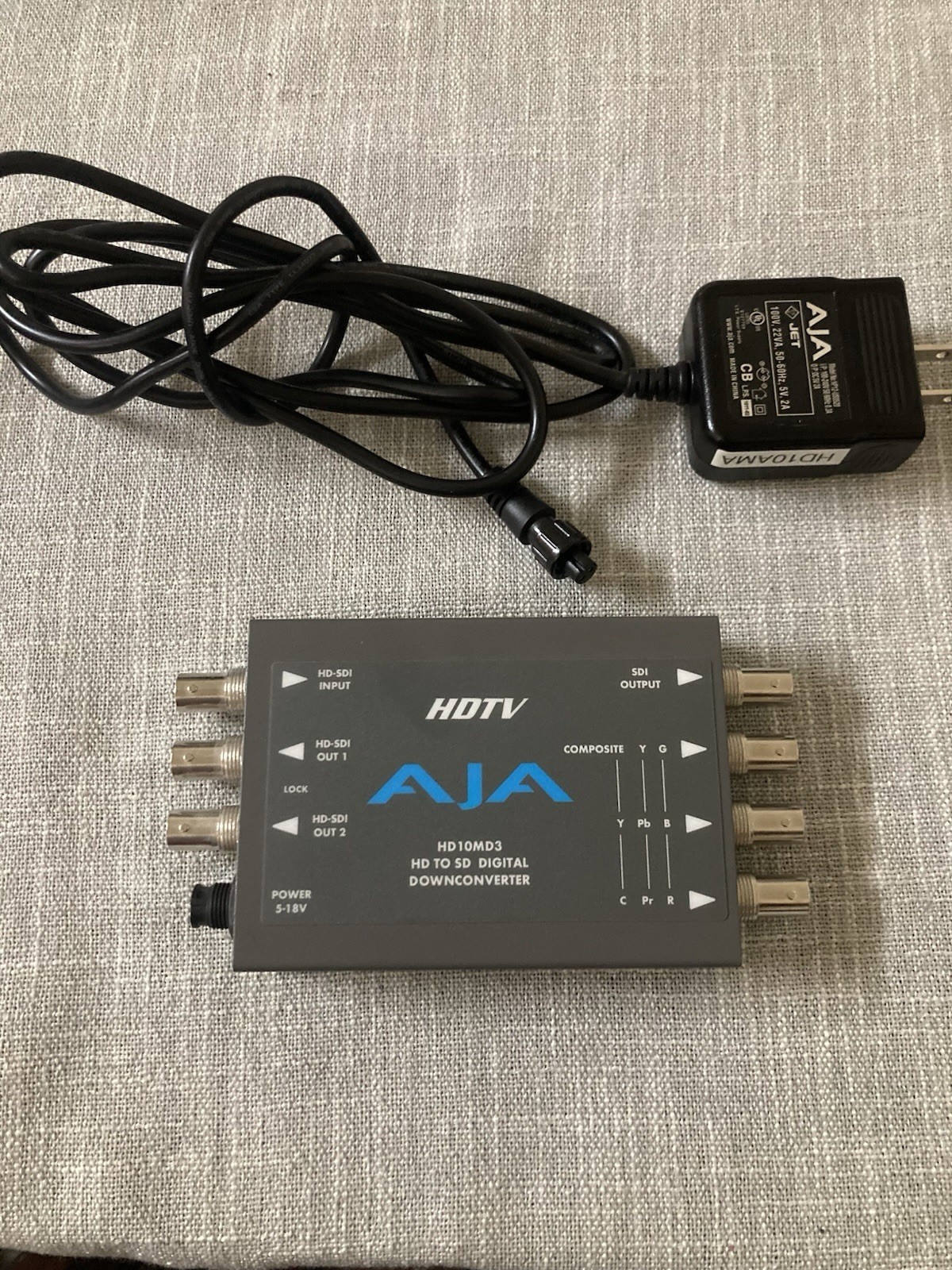 AJA HD10MD3 HD to SD SDI Mini DownConverter DC with Power Supply