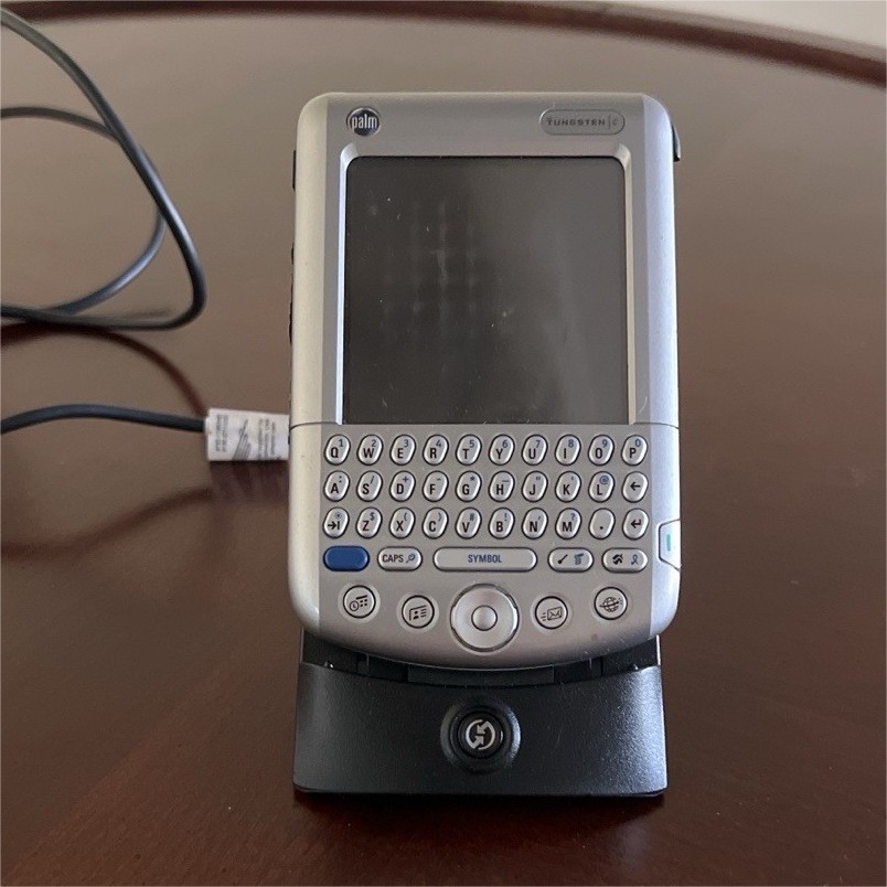 Palm Tungsten C PDA w/ Docking Cradle & Stylus – Untested – No Power Adapter 