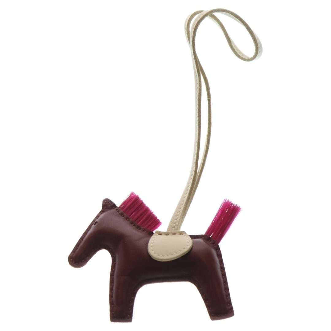 Hermes Rodeo PM Rouge Ash X Cle Magnolia Bag Charm W stamped Used 984f4fb81eff7b