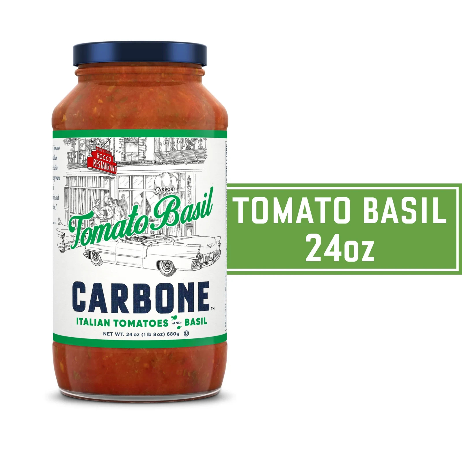 Carbone Fine Foods Tomato Basil Sauce, 24 oz