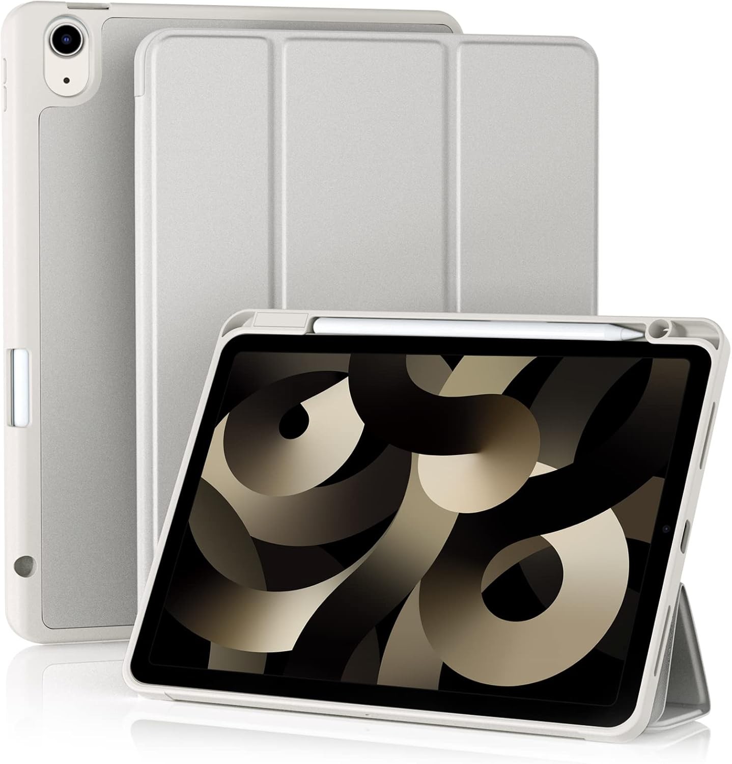 Case for iPad Air 11'' 2025/2024 7th/6th Gen Case w/ Pencil Holder Gray