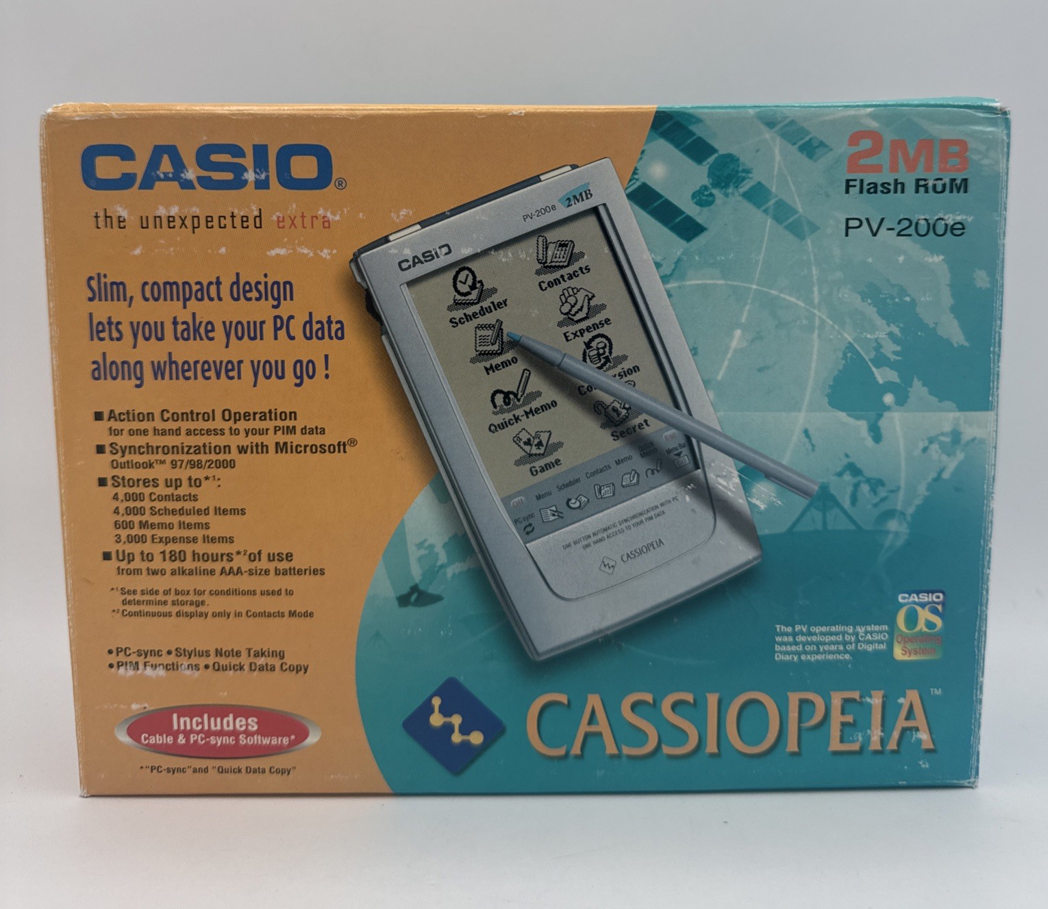 Casio PV-200e 2MB Pocket Viewer Pen-Touch PDA - NEW in Box!!