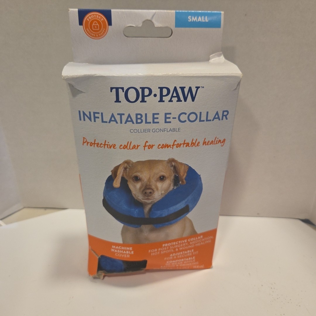 Top Paw Inflatable Tube Cone Blue- Puppy/ Small Dog