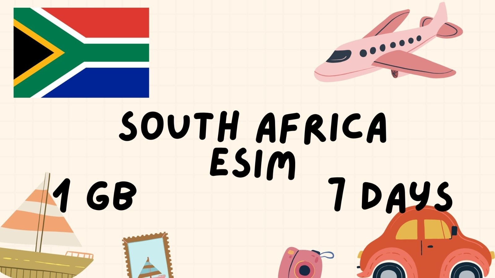 South Africa – 1GB Data | 7 Days | Best Value for Travelers | Openmobile