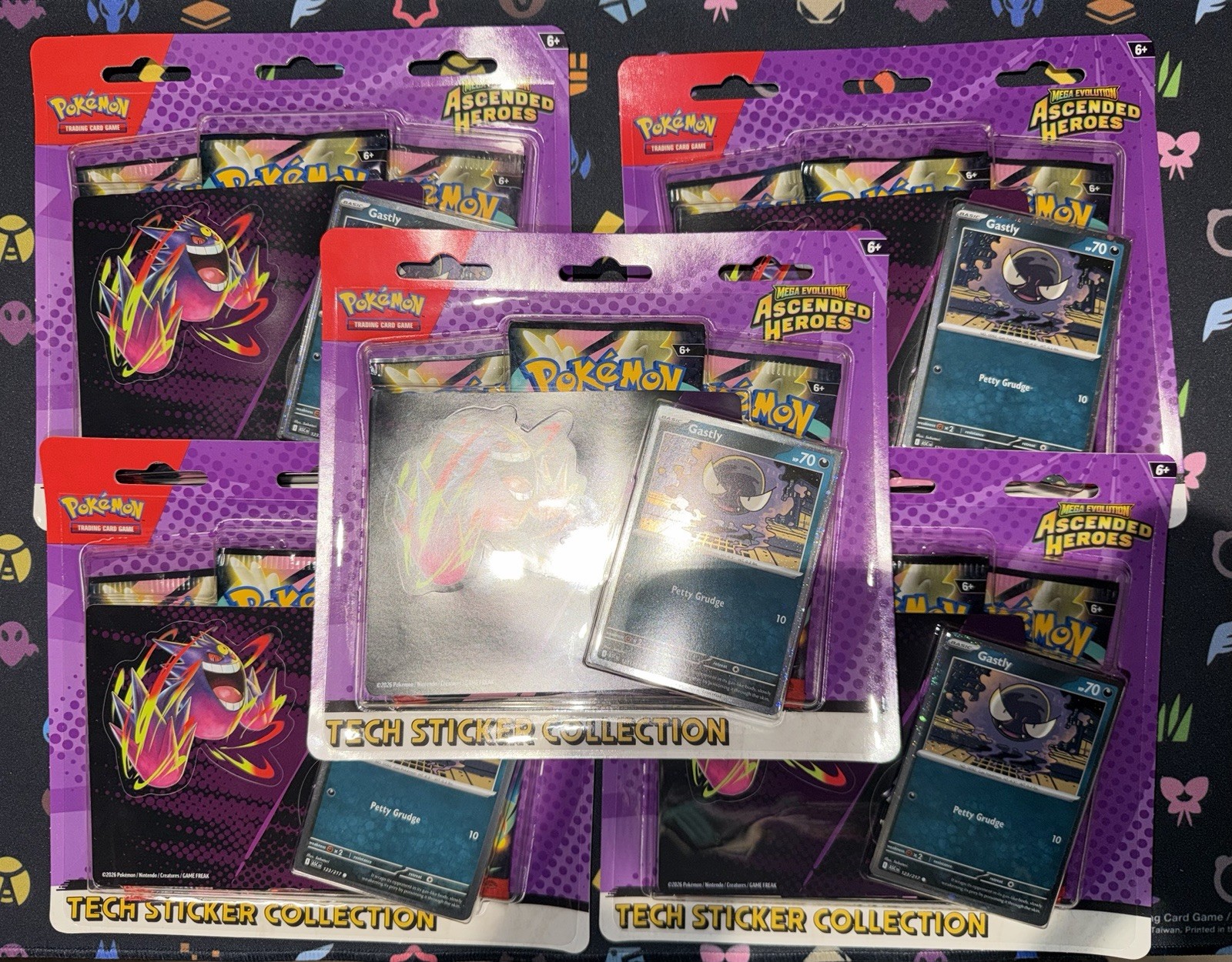 Lot Of 5 Pokemon TCG Ascended Heroes Tech Sticker Collection IN HAND English