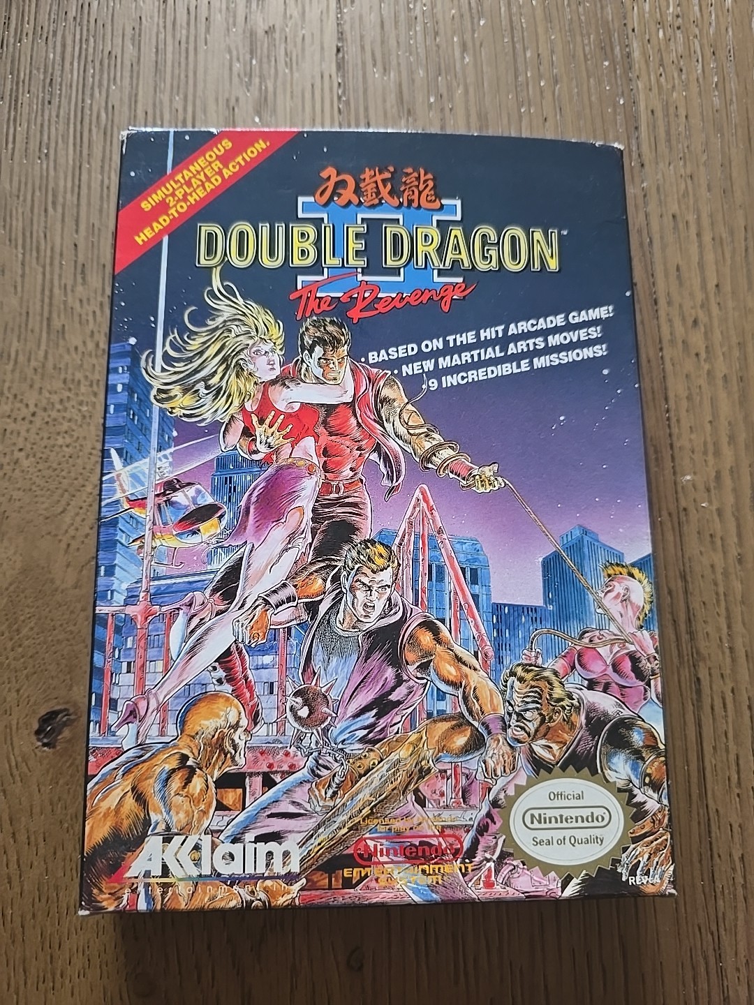 Double Dragon II Revenge complete in box seal 2 nintendo nes poster factory MINT