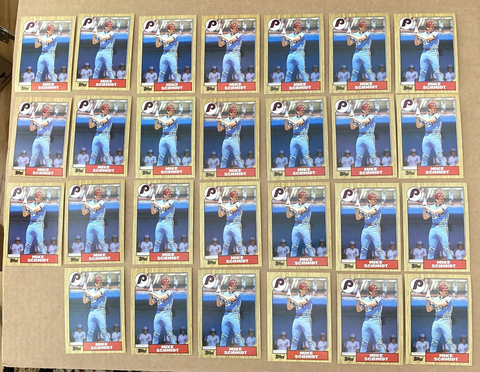 Lot of 27 - 1987 - MIKE SCHMIDT - TOPPS #430 - Baseball Cards - Phila. Phillies