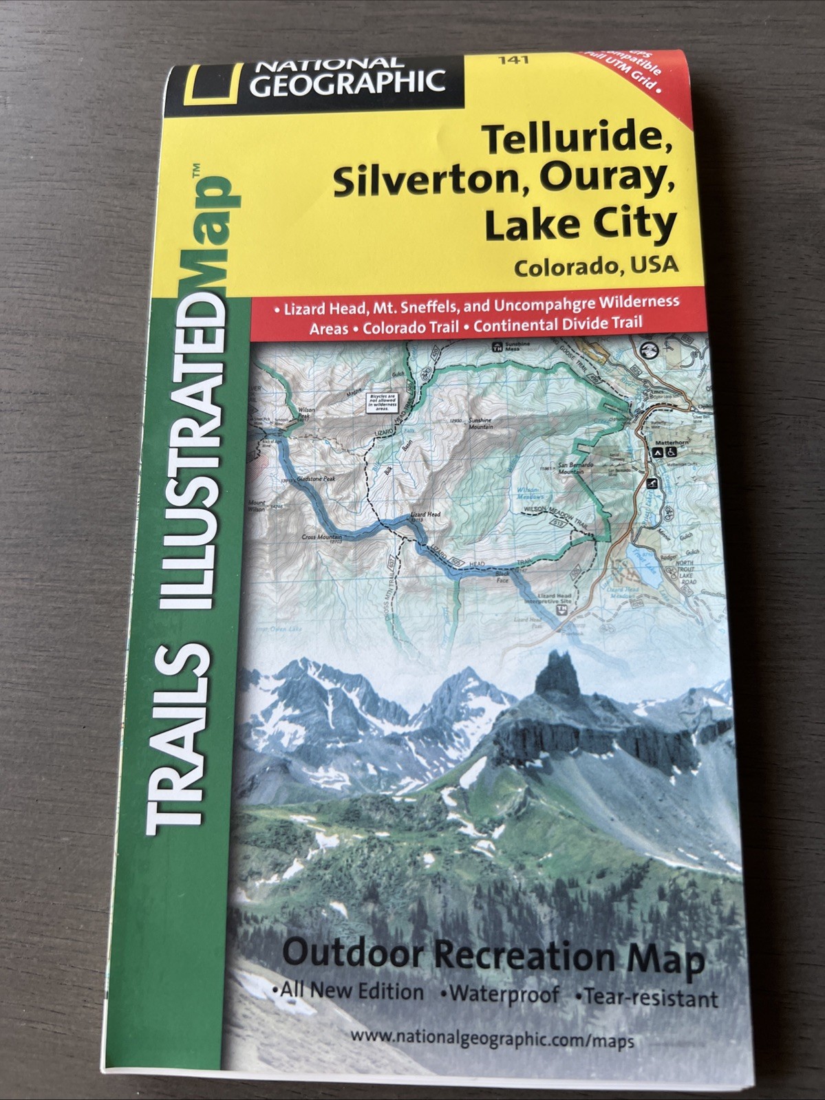 National Geographic Trails Illustrated Telluride,Silverton, Ouray,Lake City #141